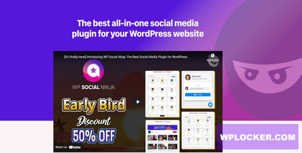WP Social Ninja Pro v3.20.1 - Wordpress Plugin