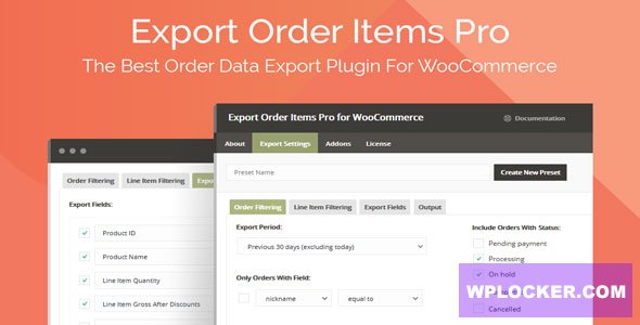 Export Order Items Pro for WooCommerce v2.1.36