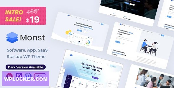 Monst v1.2.6 - Saas Startup WordPress Theme