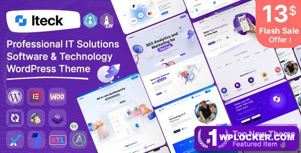 Iteck v1.1.7 - Software & Technology WordPress Theme