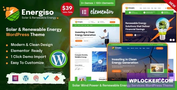 Energiso v1.4.5 - Solar & Renewable Energy WordPress Theme