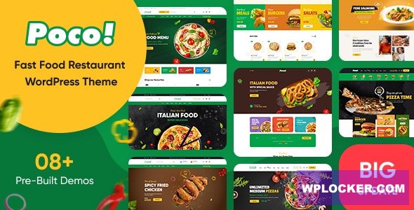 Poco v2.2.6 - Fast Food Restaurant WordPress Theme