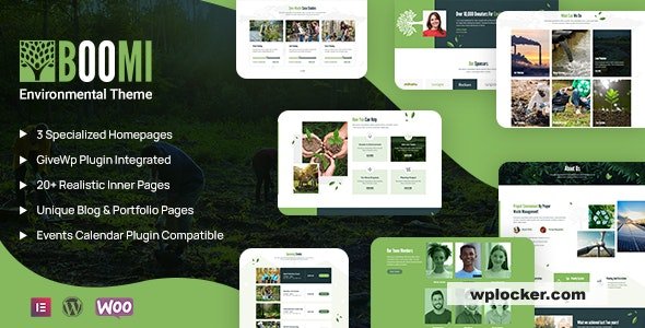 Boomi v1.08 - Environment & Ecology WordPress Theme