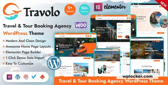 Travolo v1.2.0 - Travel Agency & Tour Booking WordPress Theme