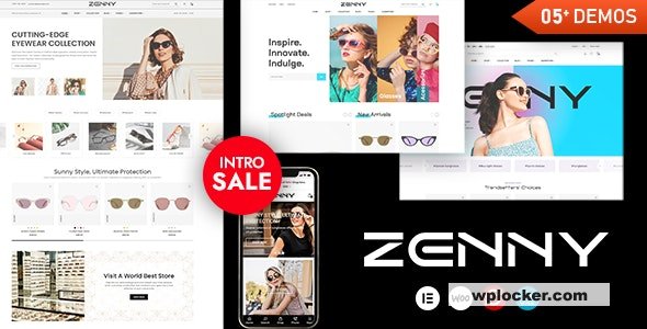 Zenny v1.7.7 - Eyewear & Glasses Elementor WooCommerce WordPress Theme