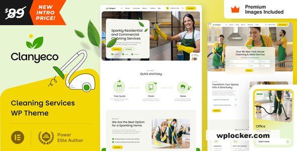 ClanyEco v18 - Cleaning Services WordPress Theme