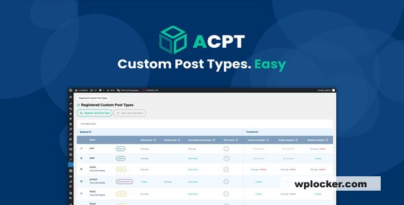 Advanced Custom Post Types (ACPT) v2.0.39