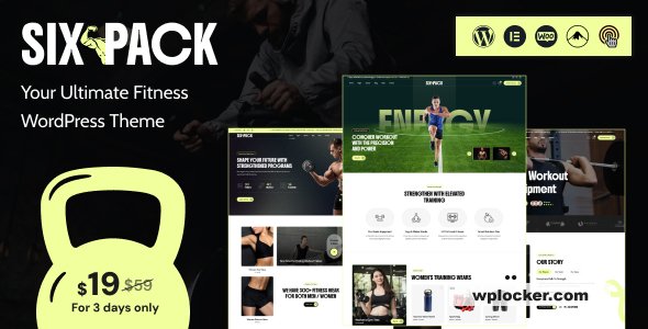 SixPack v1.0.1 - Fitness WordPress Theme