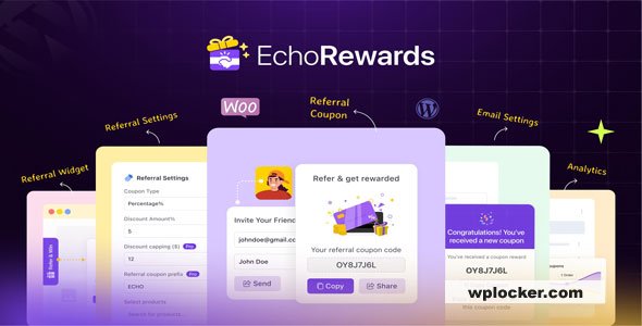 EchoRewards Pro v2.5.5 - Refer a Friend Rewards Program for WooCommerce