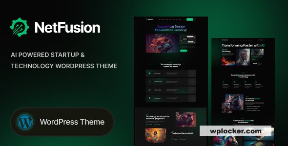 NetFusion v1.0.0 - AI Powered Startup & Technology WordPress Theme