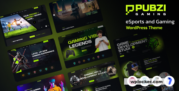 Pubzi v1.0 – eSports and Gaming WordPress Theme