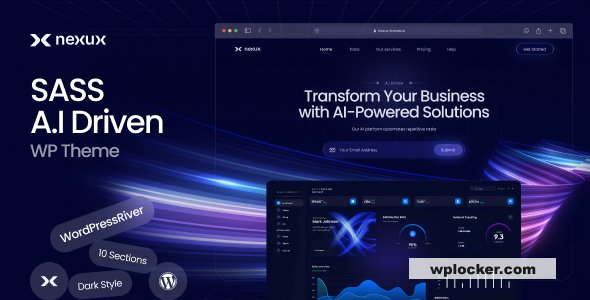 Nexux v1.0.3 - AI Saas Landing Page WordPress Theme