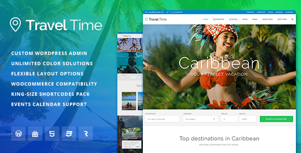 Travel Time v1.4.3 - Tour, Hotel and Vacation Travel Theme