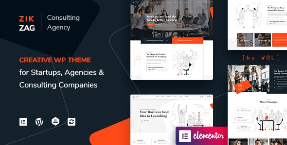 ZikZag v1.4.10 - Consulting & Agency WordPress Theme
