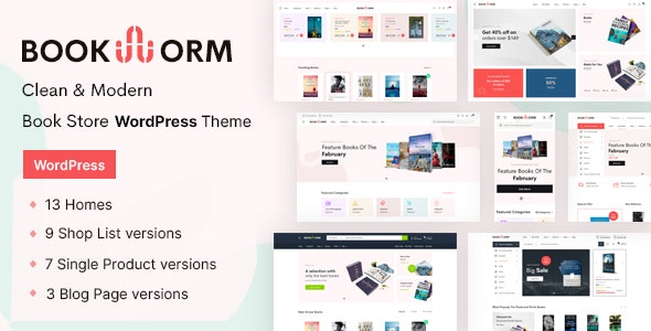 Bookworm v1.3.3 - Bookstore & Bookshop WooCommerce Theme