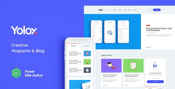 Yolox v1.0.15 - Modern WordPress Blog Theme for Business & Startup