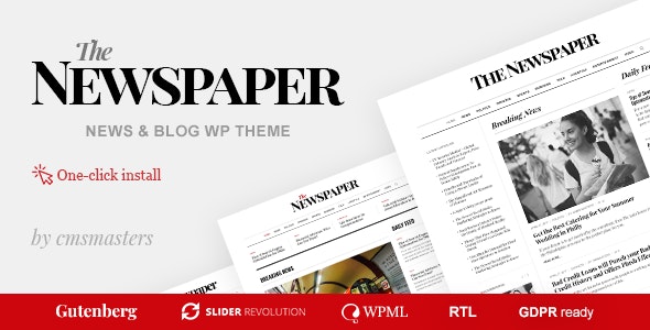 The Newspaper v1.2.8 - News Magazine Editorial WordPress Theme
