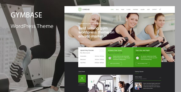 GymBase v15.9 - Responsive Gym Fitness WordPress Theme