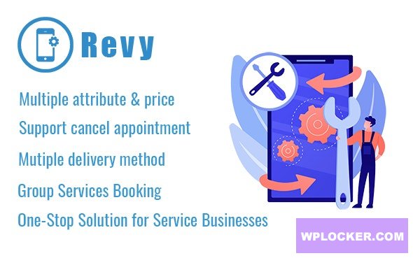 Revy v2.5 - WordPress booking system for repair service industries