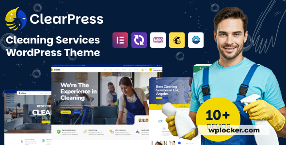 ClearPress - Cleaning Services WordPress Theme