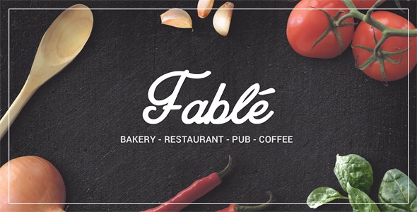 Fable v1.4.4 - Restaurant Bakery Cafe Pub WordPress Theme