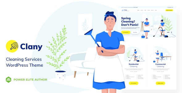 Clany v35 - Cleaning Services - WordPress Theme