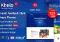 Khelo v2.0 - Soccer WordPress Theme